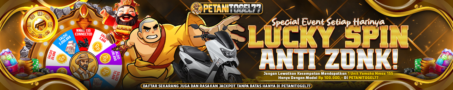 LUCKYSPIN ANTIZONK PETANITOGEL77